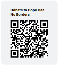 QR code — Donate to Hope Has No Borders. Scan to give with PayPal.